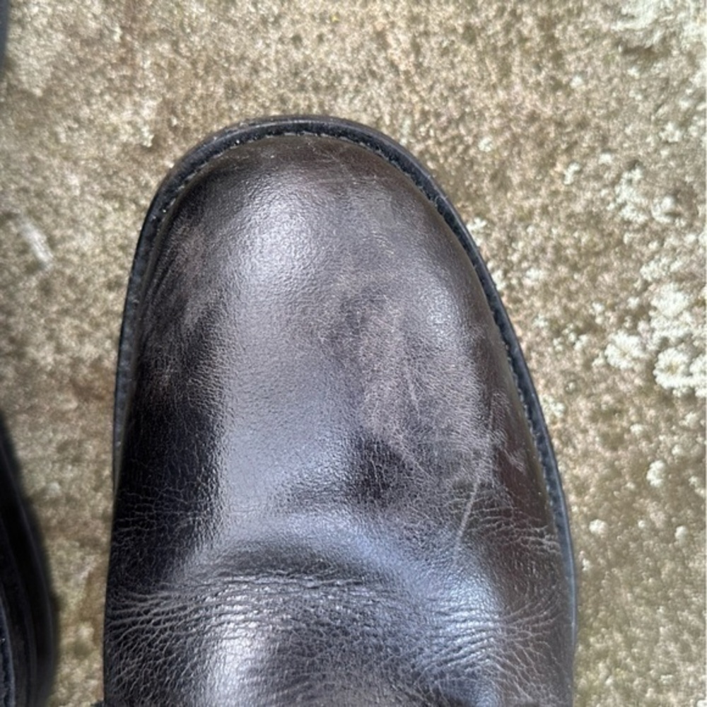 UNIONBAY Men’s Distressed Leather Mid-Top Boots - Size 11 - Picture 6 of 10
